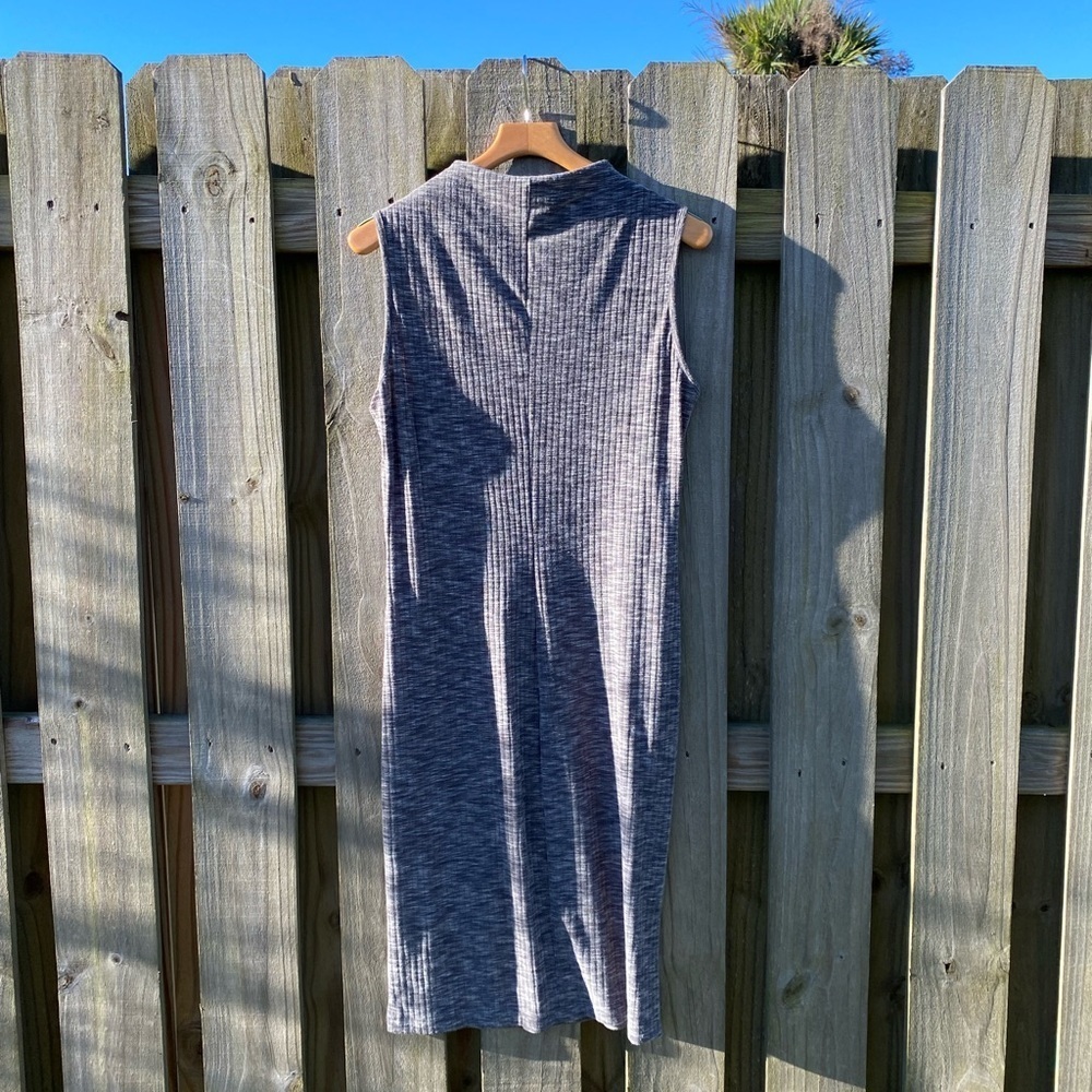 Candalite Ribbed Jersey Mock Turtleneck Body-con Dress - Picture 4 of 4